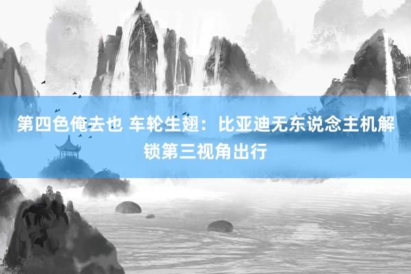 第四色俺去也 车轮生翅：比亚迪无东说念主机解锁第三视角出行
