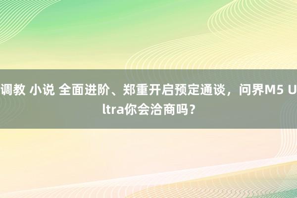 调教 小说 全面进阶、郑重开启预定通谈，问界M5 Ultra你会洽商吗？