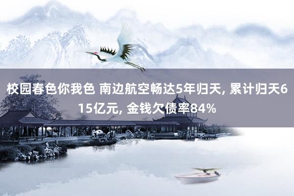 校园春色你我色 南边航空畅达5年归天， 累计归天615亿元， 金钱欠债率84%
